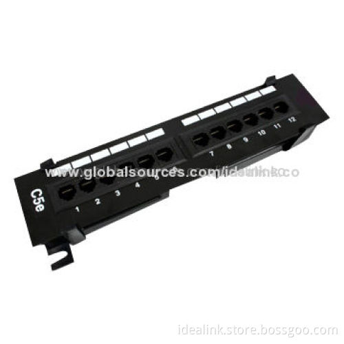 CAT5e/6 Patch Panel, Compatible with Both 110 and Krone Punch Down Tools, Factory Price